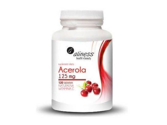 Aliness, Suplement diety, Acerola 125 mg, 120 tabletek Aliness