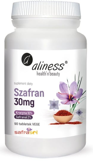 Aliness Szafran Safrasol 2%/10% 30 mg - Suplement diety, 90 tab. Aliness
