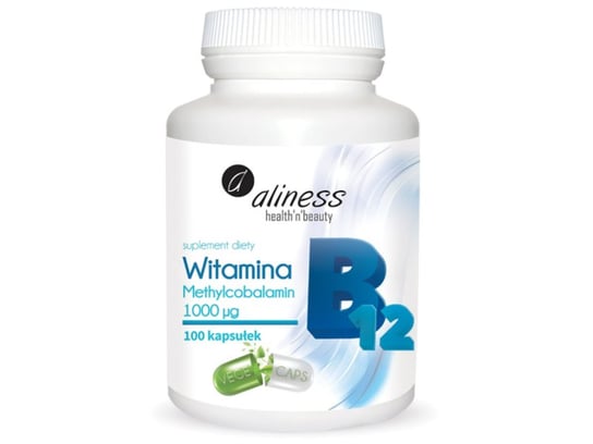 Aliness, Witamina B12,  Suplement diety, 100 kaps. Aliness