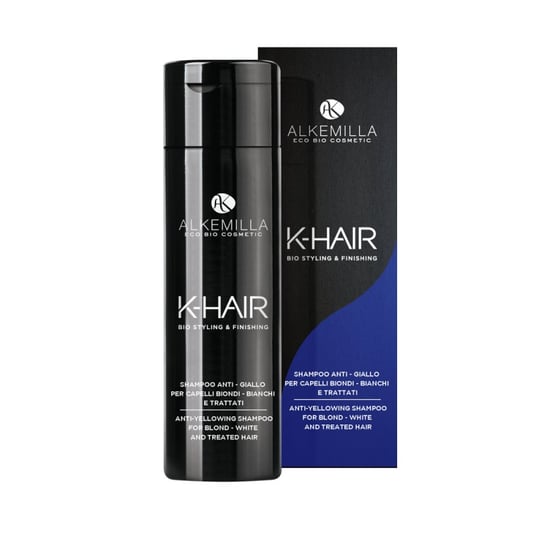 Alkemilla, K-Hair, szampon do włosów blond rozjaśnianych i siwych, 250 ml Alkemilla