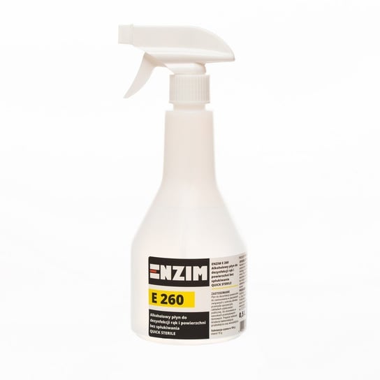 Alkoholowy płyn do szybkiej dezynfekcji powierzchni bez spłukiwania ENZIM E 260 Quick Sterile, 500 ml Enzim