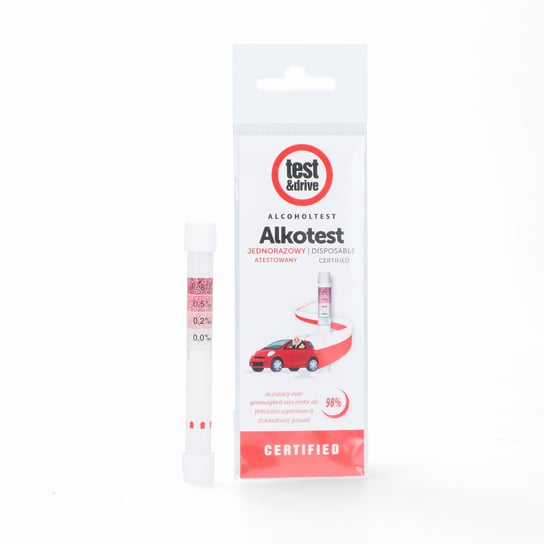 Alkomat Jednorazowy Alkotest 1 szt Test And Drive