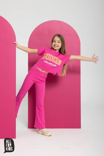 All For Kids Crop Top Modern Różowy - 140-146 All For Kids