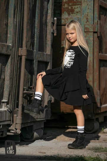All For Kids Sukienka Girls Czerń - 104-110 All For Kids