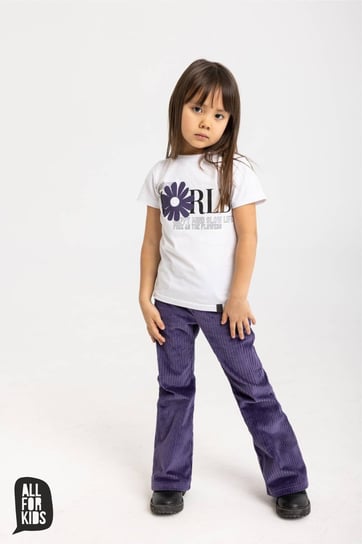 All For Kids T-Shirt Girls Biel - 104-110 All For Kids
