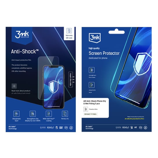 All-Safe - AIO Anti-Shock Phone Dry & Wet Fitting 5 pcs 3MK