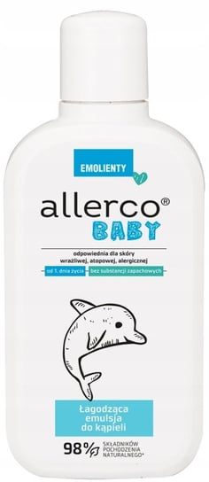 Allerco, Baby, Łagodząca emulsja do kąpieli, 400 ml Allerco