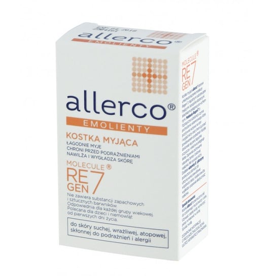 Allerco, Kostka myjąca dla skóry skłonnej do podrażnień i alergii, 100 g Allerco