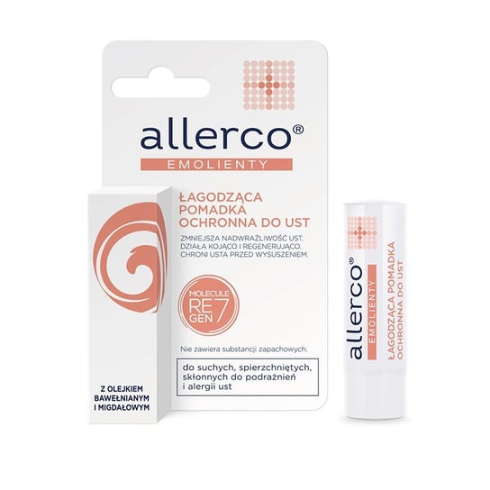 Allerco, łagodząca pomadka ochronna do ust, 4,9 g Allerco