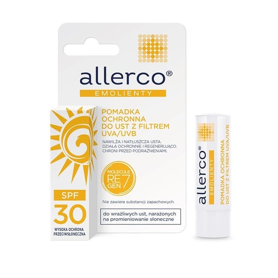 Allerco, pomadka ochronna z filtrami UVA/UVB, SPF 30, 4,9 g Allerco