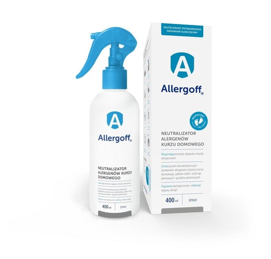 Allergoff, spray neutralizator alergenów roztoczy kurzu domowego, 400 ml ICB Pharma
