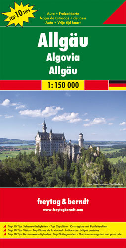 Allgäu. Mapa 1:150 000 Freytag & Berndt