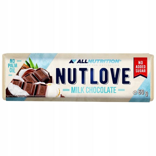 Allnutrition, baton czekoladowy z migdałami i wiórkami kokosowymi, 69 g Allnutrition