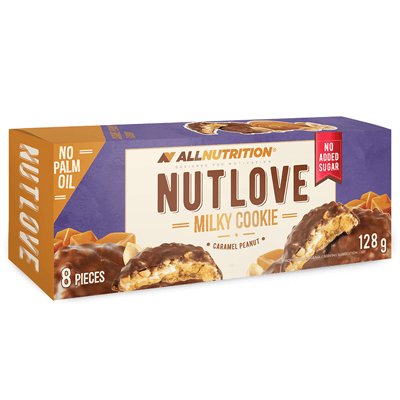 Allnutrition, ciastka z karmelem i orzeszkami arachidowymi Nutlove, 128 g Allnutrition