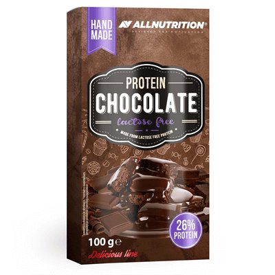 Allnutrition, czekolada mleczna proteinowa bez laktozy, 100 g Allnutrition
