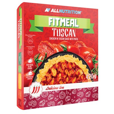 Allnutrition, danie Fitmeal kurczak w sosie toskańskim z makaronem, 420 g Allnutrition
