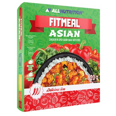 Allnutrition, danie Fitmeal kurczak z ryżem w sosie azjatyckim, 420 g Allnutrition