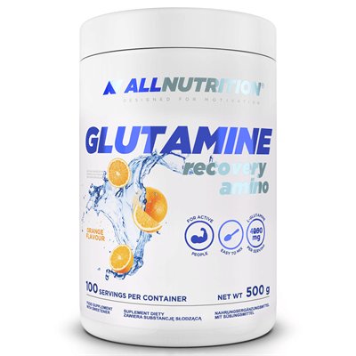 Allnutrition Glutamine Recovery Amino 500g Cytryna Allnutrition