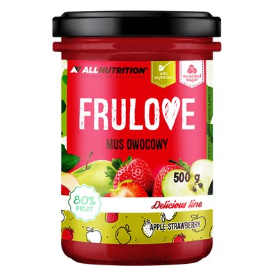 Allnutrition, mus owocowy Frulove jabłko i truskawka, 500 g Allnutrition