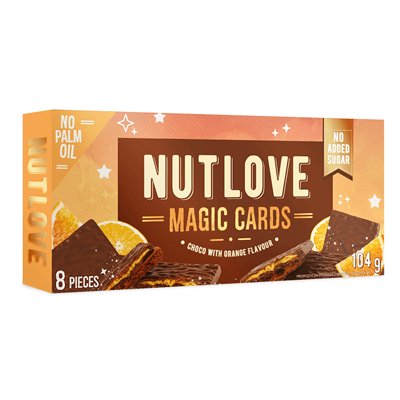 Allnutrition Nutlove Magic Cards Choco With Orange 104G Allnutrition