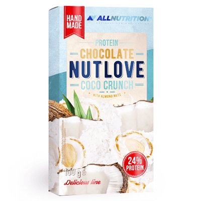 Allnutrition, Nutlove Protein Coco Crunch, Czekolada Biała Kokosowa, 100 g Allnutrition