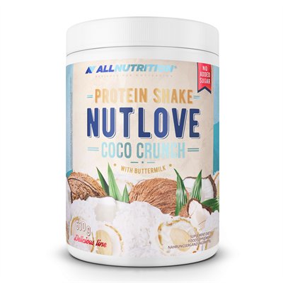 ALLNUTRITION NUTLOVE Protein Shake Coco Crunch 630g Biała Czekolada Z Wiórkami Kokosowymi Allnutrition