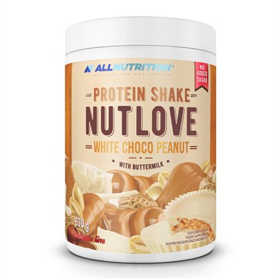 ALLNUTRITION NUTLOVE Protein Shake White Choco Peanut 630g Masło orzechowe z białą czekoladą Allnutrition