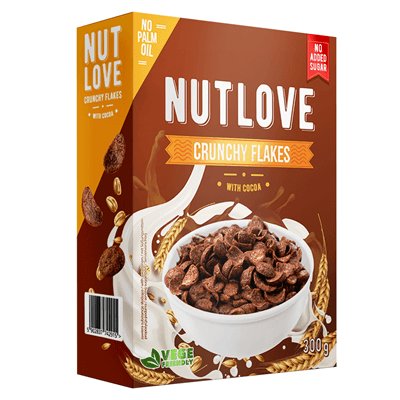 Allnutrition, płatki śniadaniowe o smaku czekoladowym Nutlove, 300 g Allnutrition