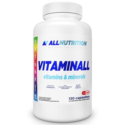 ALLNUTRITION VITAMINALL VITAMINS & MINERALS Suplement diety, 120 kapsułek Allnutrition