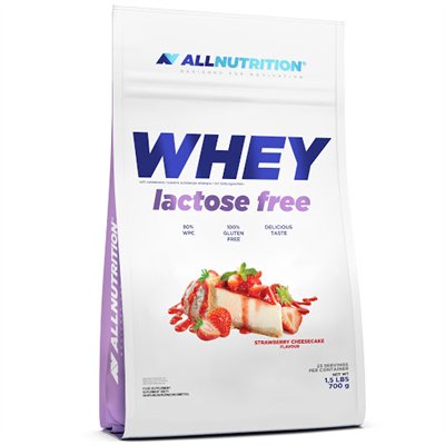Allnutrition Whey Lactose Free Proteine 700g Sernik Truskawkowy Allnutrition