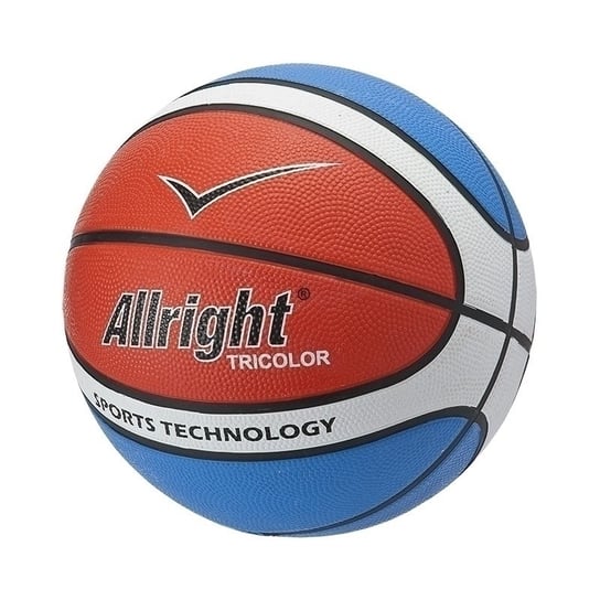 Allright, Piłka koszykowa tricolor, niebieski, rozmiar 5 Allright