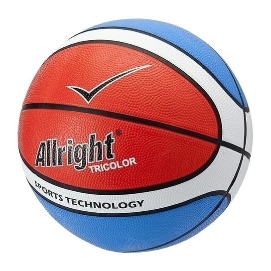 Allright, Piłka koszykowa tricolor, niebieski, rozmiar 7 Allright