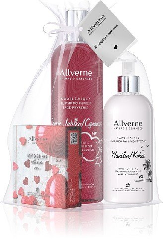 Allverne, Nature's Essences, zestaw kosmetyków jabłko-wanilia, 3 szt. Allverne