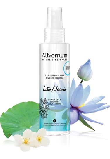 Allvernum, Nature's Essences, mgiełka do ciała perfumowana lotos-jaśmin, 125 ml Allvernum