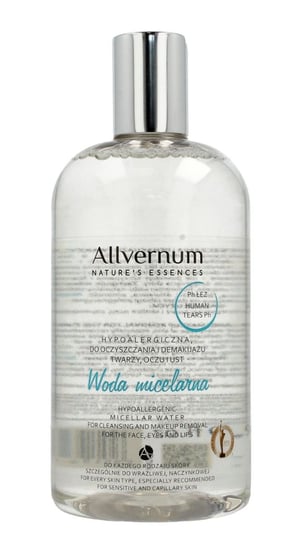 Allvernum, Nature's Essences, woda micelarna do demakijażu hypoallergenic, 500 ml Allvernum