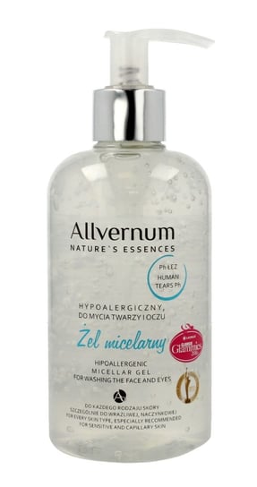 Allvernum, Nature's Essences, żel micelarny do demakijażu hypoallergenic, 300 ml Allvernum