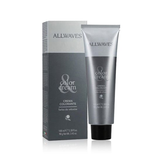 Allwaves, Cream Color, farba do włosów 1.11, 100 ml Allwaves