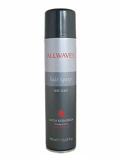 Allwaves Hair Spray Strong Fixing Power No-Gas, Ekologiczny Lakier Mocno Utrwalający, 400ml Allwaves