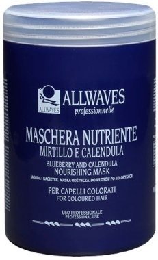 ALLWAVES Odżywcza maska do włosów z ekstraktem z jagody i nagietka 1000ml Allwaves