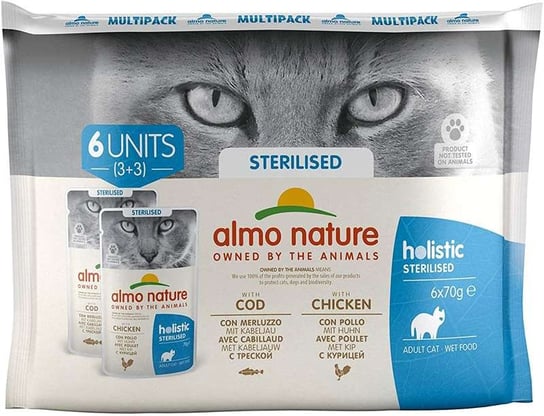 Almo Nature HFC, Karma mokra dla kota functional multipack sterilise,  6x70g Almo Nature