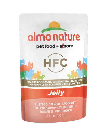 Almo Nature HFC, Karma mokra dla kota jelly łosoś 55 g Almo Nature