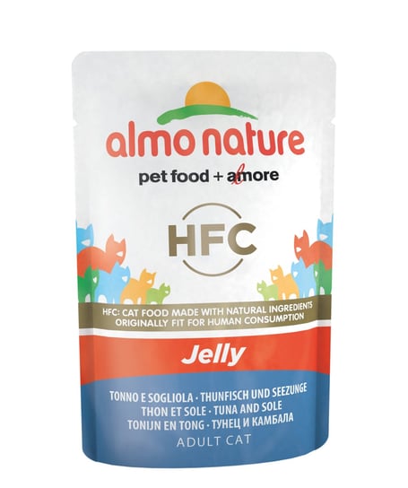 Almo Nature HFC, Karma mokra dla kota jelly Tuńczyk i sola 55 g Almo Nature