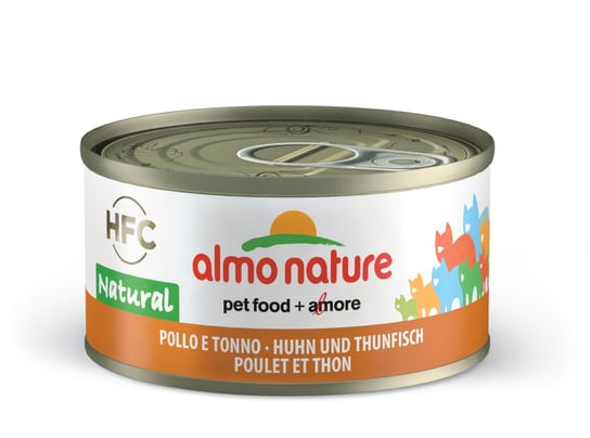Almo Nature HFC, Karma mokra dla kota kurczak i Tuńczyk 70 g Almo Nature