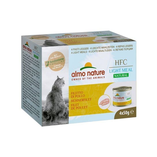 Almo Nature HFC, Karma mokra dla kota Natural Light filet z kurczaka 4x50g Almo Nature