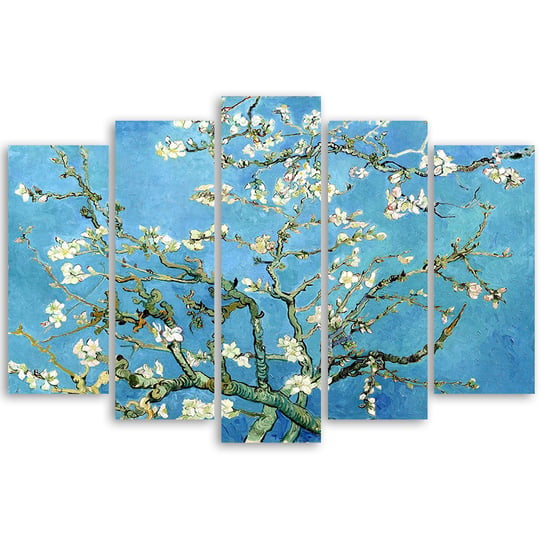 Almond Blossom - Van Gogh 150x100  (5 Panele) Legendarte