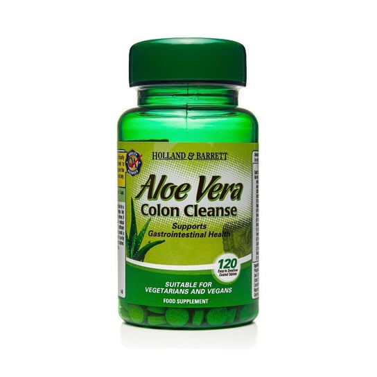 Aloe Vera Oczyszczanie Jelit HOLLAND&BERRETT, 330 mg, 120 tabletek Holland & Barrett