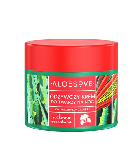 Aloesove, odżywczy krem do twarzy na noc z ekstraktem z soku aloesu, 50 ml ALOESOVE