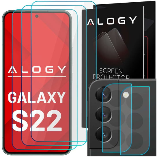 Alogy Glass Pack 3x Szkło hartowane 9H na ekran + 2x Szkło na obiektyw kamerę do Samsung Galaxy S21 4kom.pl