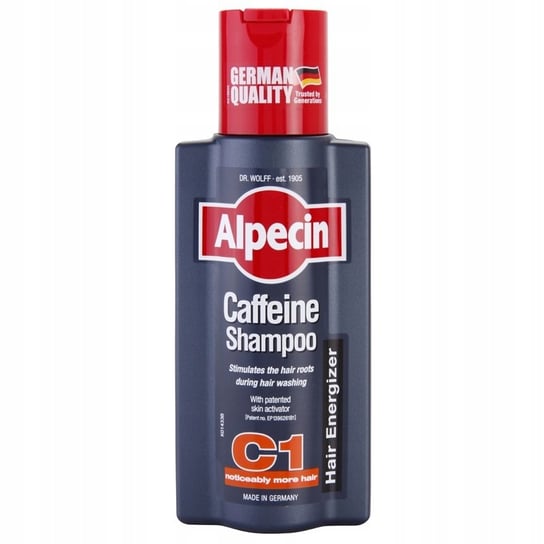 Alpecin, Hair Energizer Coffeine Shampoo C1, Szampon Kofeinowy Stymulujący Wzrost Włosów, 250 ml Alpecin