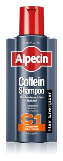 Alpecin, Hair Energizer Coffeine Shampoo C1, Szampon Kofeinowy Stymulujący Wzrost Włosów, 375 ml Alpecin